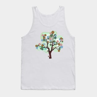 Colorful geometric mandala tree Tank Top